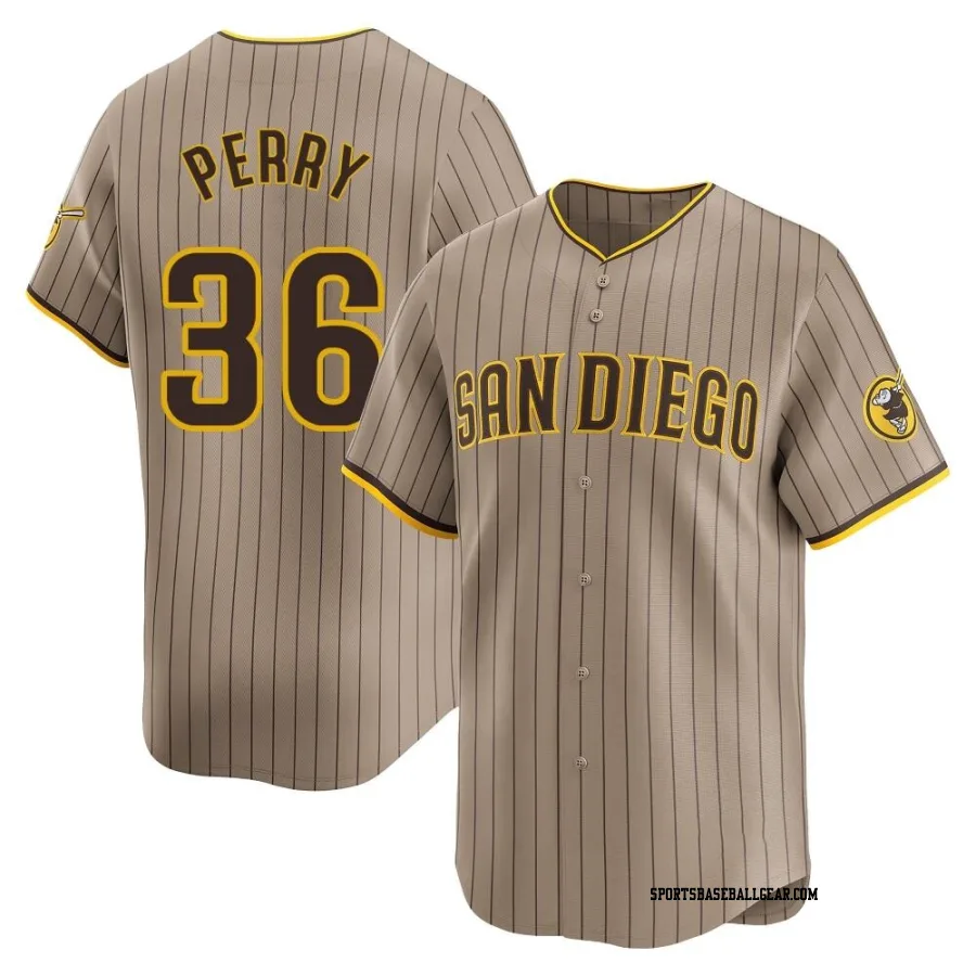 Gaylord Perry Men's San Diego Padres Limited Tan Alternate Jersey