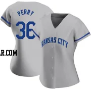 Gaylord Perry Women's Kansas City Royals Gray Replica 2022 Road Jersey