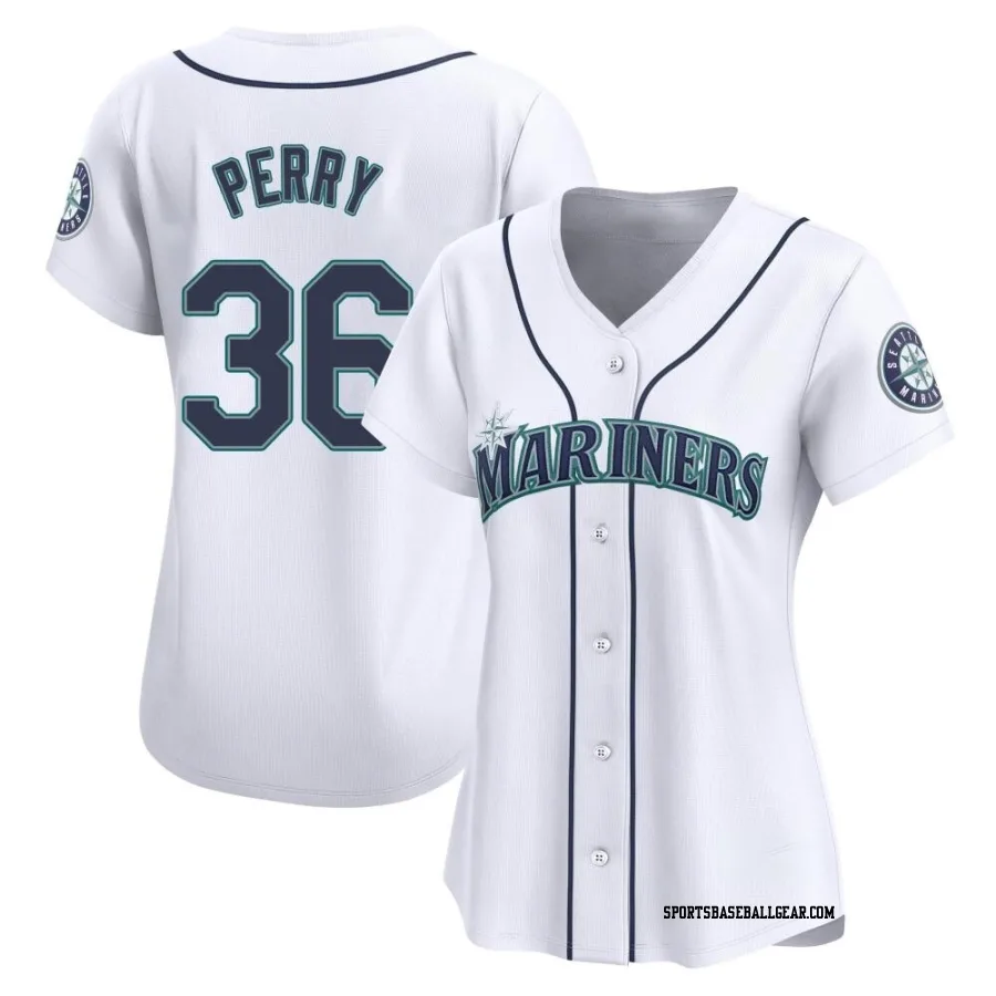 Gaylord Perry Women's Seattle Mariners White Limited Home Jersey