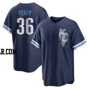 Gaylord Perry Youth Kansas City Royals Navy Replica 2022 City Connect Jersey