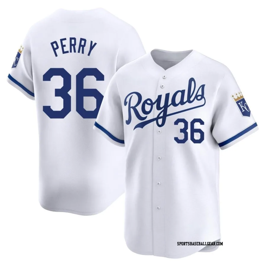 Gaylord Perry Youth Kansas City Royals White Limited Home Jersey