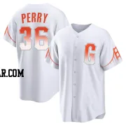 Gaylord Perry Youth San Francisco Giants White Replica 2021 City Connect Jersey