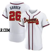 Gene Garber Men's Atlanta Braves Gold Authentic White 2022 Program Jersey