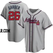 Gene Garber Men's Atlanta Braves Gray Replica Road Jersey