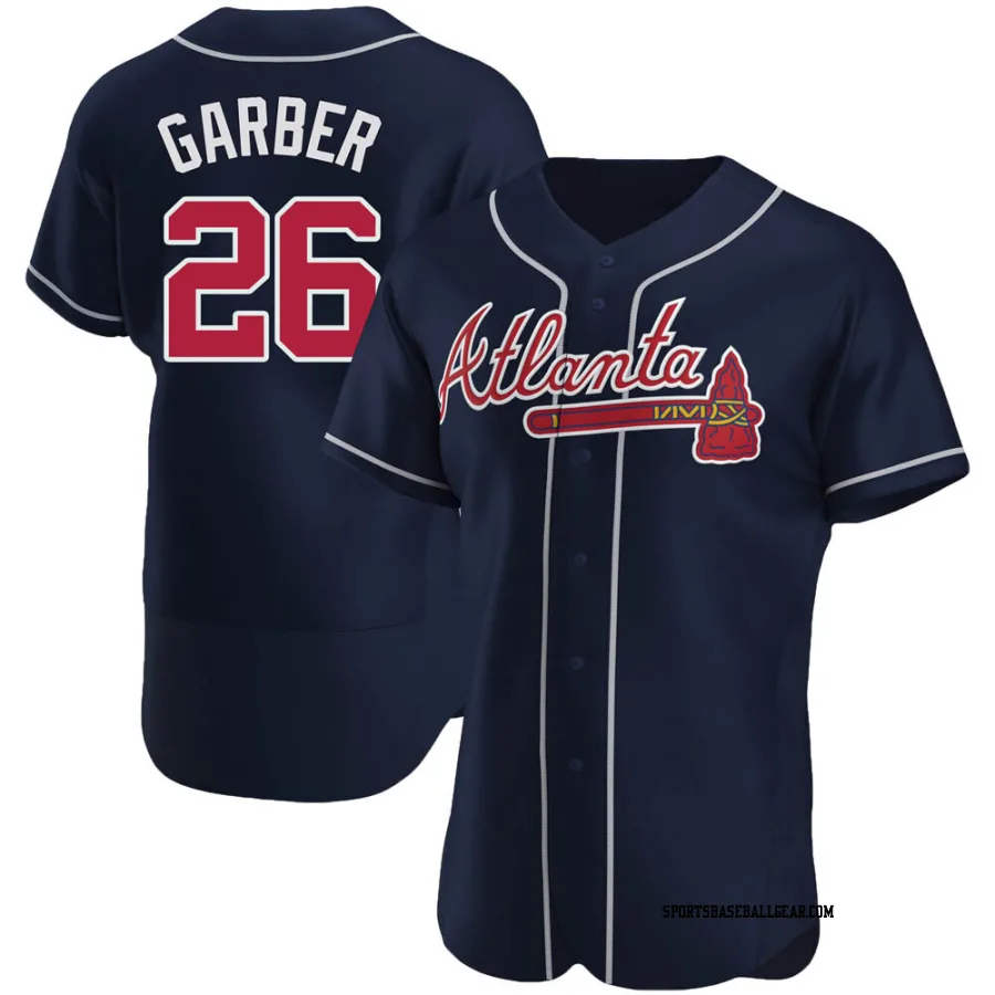 Gene Garber Men's Atlanta Braves Navy Authentic Alternate Jersey