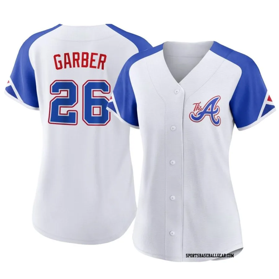 Gene Garber Women's Atlanta Braves White Authentic 2023 City Connect Jersey