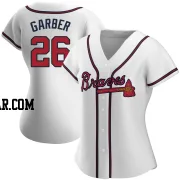 Gene Garber Women's Atlanta Braves White Authentic Home Jersey