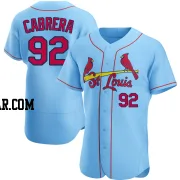 Genesis Cabrera Men's St. Louis Cardinals Light Blue Authentic Alternate Jersey