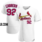 Genesis Cabrera Men's St. Louis Cardinals White Authentic Home Jersey