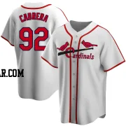 Genesis Cabrera Men's St. Louis Cardinals White Home Cooperstown Collection Jersey