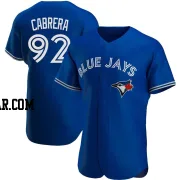 Genesis Cabrera Men's Toronto Blue Jays Royal Authentic Alternate Jersey