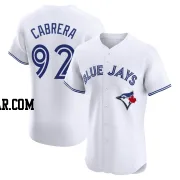 Genesis Cabrera Men's Toronto Blue Jays White Elite Home Jersey