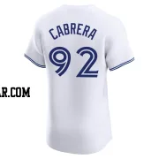 Genesis Cabrera Men's Toronto Blue Jays White Elite Home Jersey