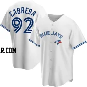 Genesis Cabrera Men's Toronto Blue Jays White Replica Home Jersey