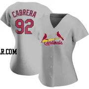 Genesis Cabrera Women's St. Louis Cardinals Gray Authentic Road Jersey