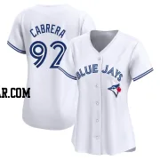 Genesis Cabrera Women's Toronto Blue Jays White Limited Home Jersey