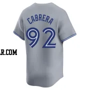 Genesis Cabrera Youth Toronto Blue Jays Gray Limited Away Jersey