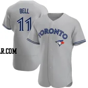 George Bell Men's Toronto Blue Jays Gray Authentic Road Jersey