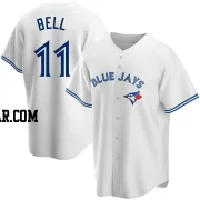 George Bell Men's Toronto Blue Jays White Replica Home Jersey