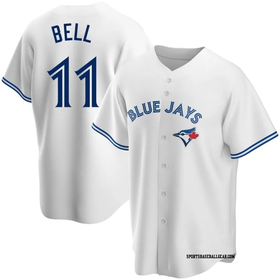 George Bell Men's Toronto Blue Jays White Replica Home Jersey