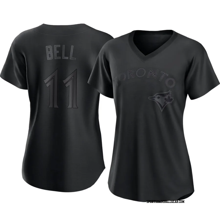 George Bell Women's Toronto Blue Jays Black Authentic Pitch Fashion Jersey