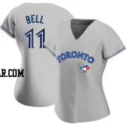 George Bell Women's Toronto Blue Jays Gray Authentic Road Jersey