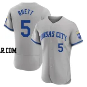 George Brett Men's Kansas City Royals Gray Authentic 2022 Road Jersey