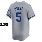 George Brett Men's Kansas City Royals Gray Limited Away Jersey