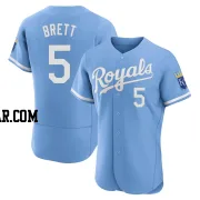 George Brett Men's Kansas City Royals Light Blue Authentic 2022 Alternate Jersey