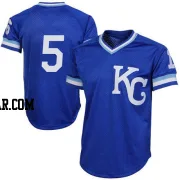 George Brett Men's Kansas City Royals Royal Blue Authentic 1989 Throwback Jersey