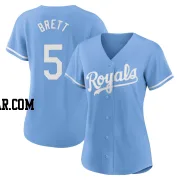 George Brett Women's Kansas City Royals Light Blue Authentic 2022 Alternate Jersey