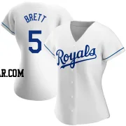 George Brett Women's Kansas City Royals White Authentic Home Jersey