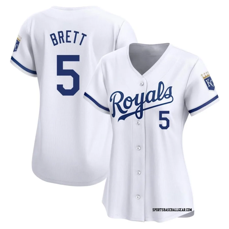 George Brett Women's Kansas City Royals White Limited Home Jersey