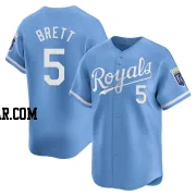 George Brett Youth Kansas City Royals Light Blue Limited Alternate Jersey