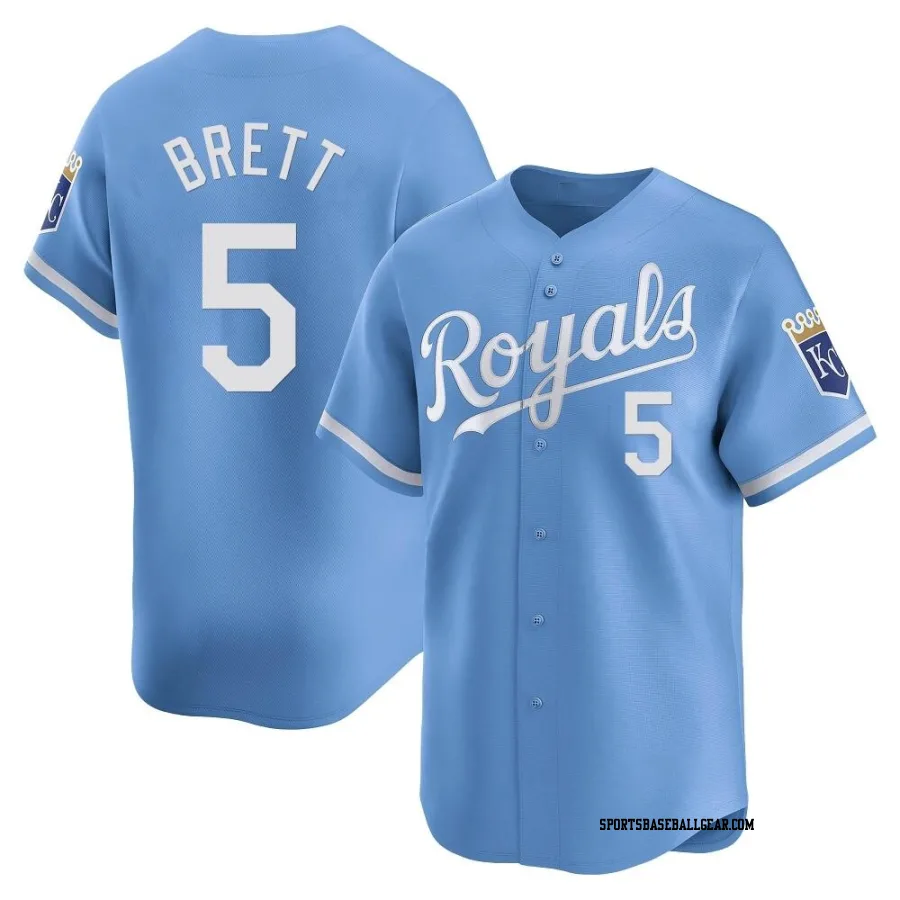 George Brett Youth Kansas City Royals Light Blue Limited Alternate Jersey