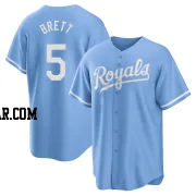 George Brett Youth Kansas City Royals Light Blue Replica 2022 Alternate Jersey