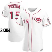 George Foster Men's Cincinnati Reds White Authentic Home Jersey