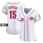 George Foster Women's Cincinnati Reds White Limited Home Jersey