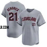 George Hendrick Men's Cleveland Guardians Gray Limited Road Jersey