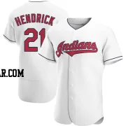 George Hendrick Men's Cleveland Guardians White Authentic Home Jersey