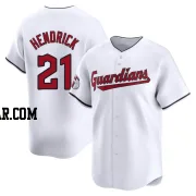 George Hendrick Men's Cleveland Guardians White Limited Home Jersey