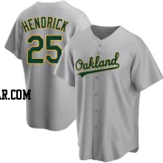 George Hendrick Men's Oakland Athletics Gray Replica Road Jersey