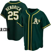 George Hendrick Men's Oakland Athletics Green Replica Alternate Jersey