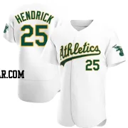 George Hendrick Men's Oakland Athletics White Authentic Home Jersey