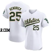 George Hendrick Men's Oakland Athletics White Elite Home Jersey