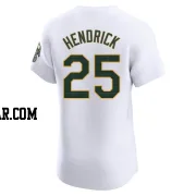 George Hendrick Men's Oakland Athletics White Elite Home Jersey