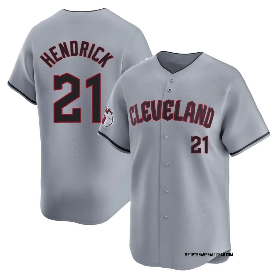 George Hendrick Youth Cleveland Guardians Gray Limited Road Jersey