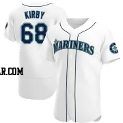 George Kirby Men's Seattle Mariners White Authentic Home Jersey