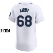 George Kirby Men's Seattle Mariners White Elite Home Jersey