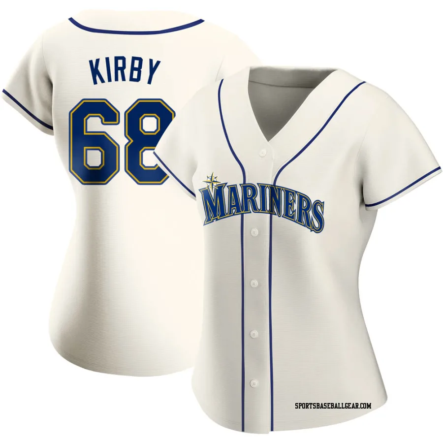 George Kirby Women's Seattle Mariners Cream Authentic Alternate Jersey